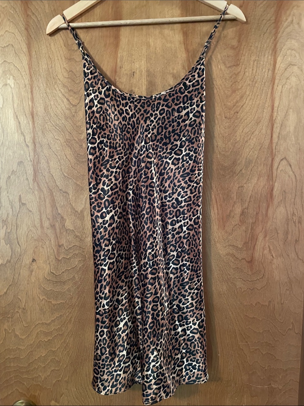 Violets & Roses Vintage Leopard Print Nightie, Large